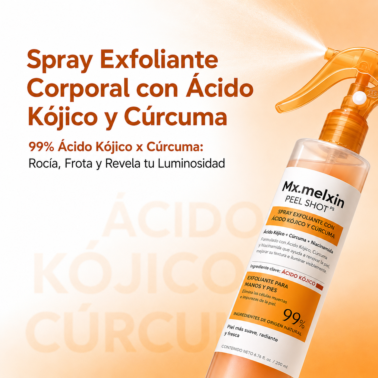 Spray de Cúrcuma y Ácido Kójico