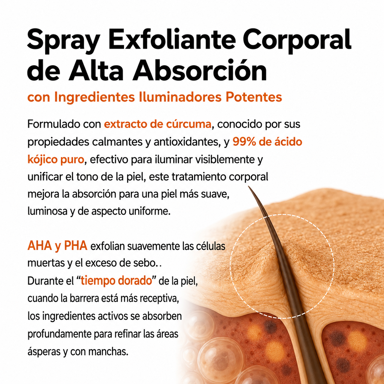 Spray de Cúrcuma y Ácido Kójico